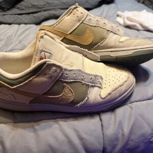 Nike Cream and Tan Men's Sneakers